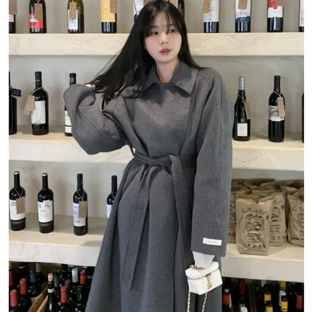 sophie handmade coat (소피 핸드메이드 코트) [차콜]