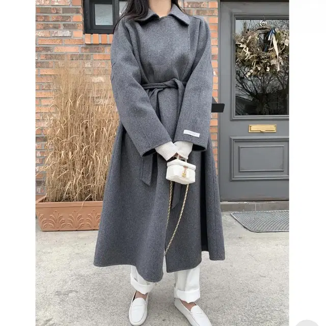 sophie handmade coat (소피 핸드메이드 코트) [차콜]