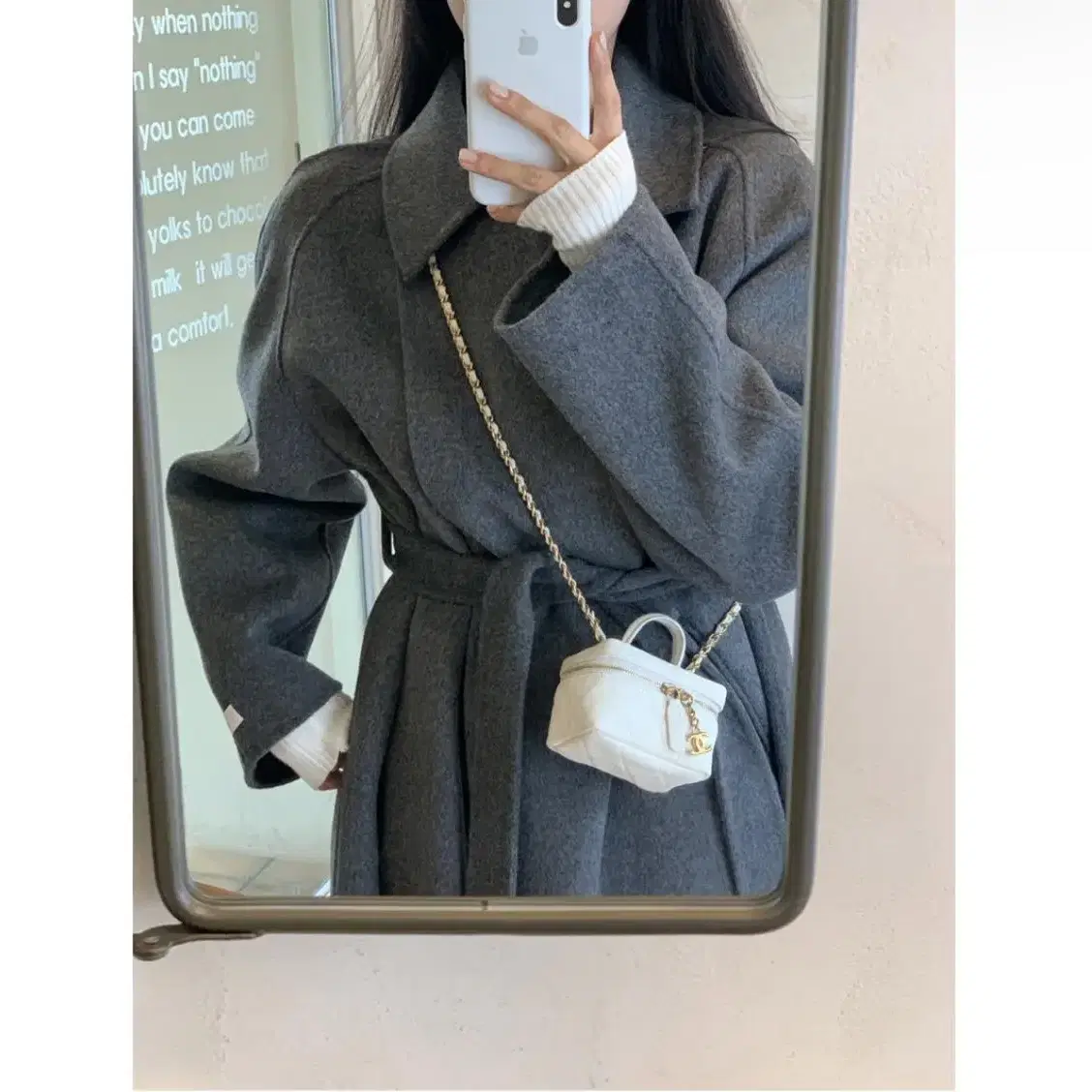 sophie handmade coat (소피 핸드메이드 코트) [차콜]