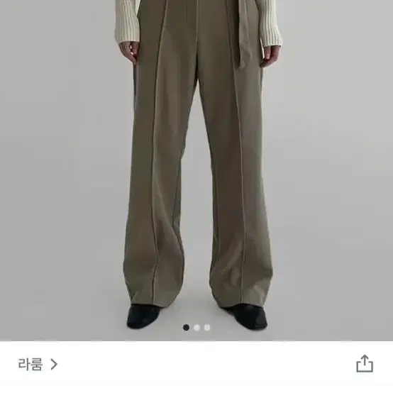 라룸 테이크밸트팬츠 올리브 s