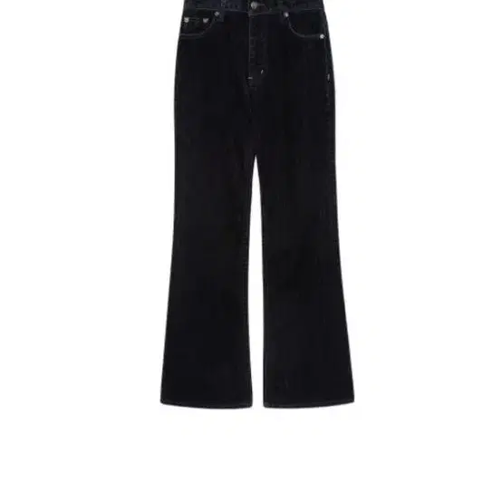 에즈이프캘리 VELVET BOOTSCUT PANTS NAVY