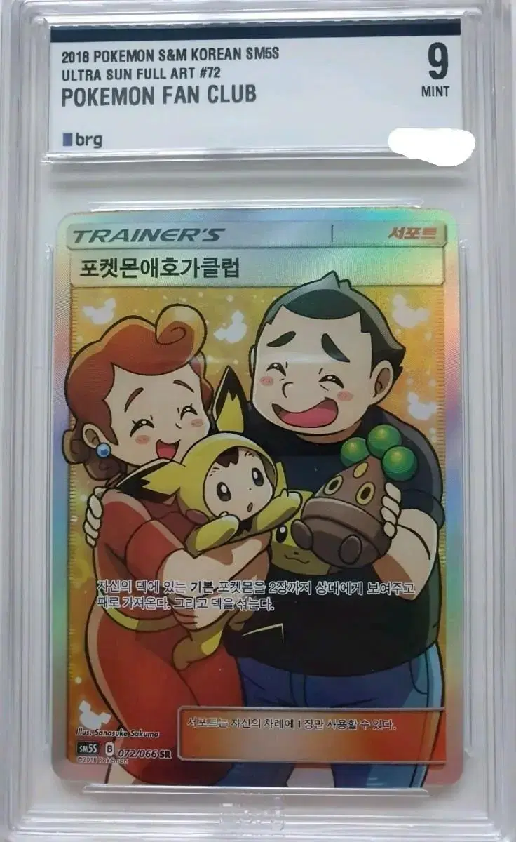 Pokémon kards BRG9 grade Pokémon lovers club for sale.