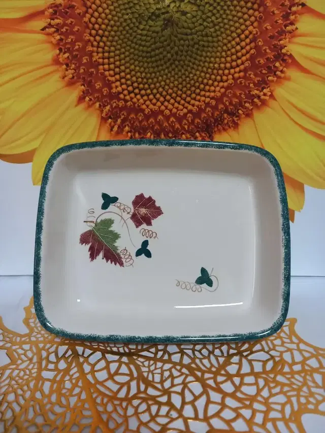 엔틱 poole pottery 사각 볼