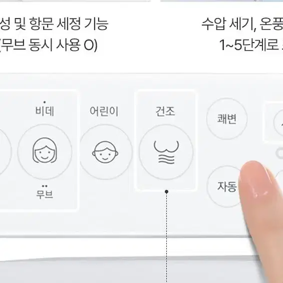 [무료설치]쿠쿠 CBT-I1031W 터치방식 방수비데 이지필터