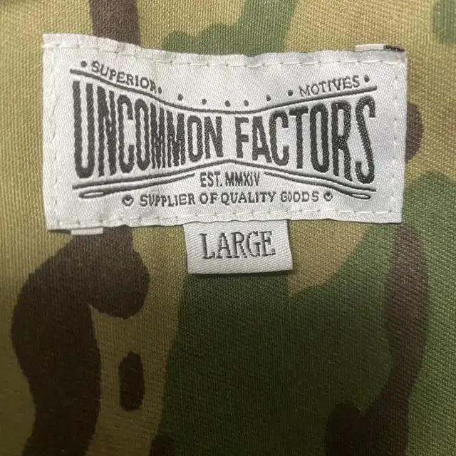 언커먼펙터스 uncommon facters 야상 자켓 카모