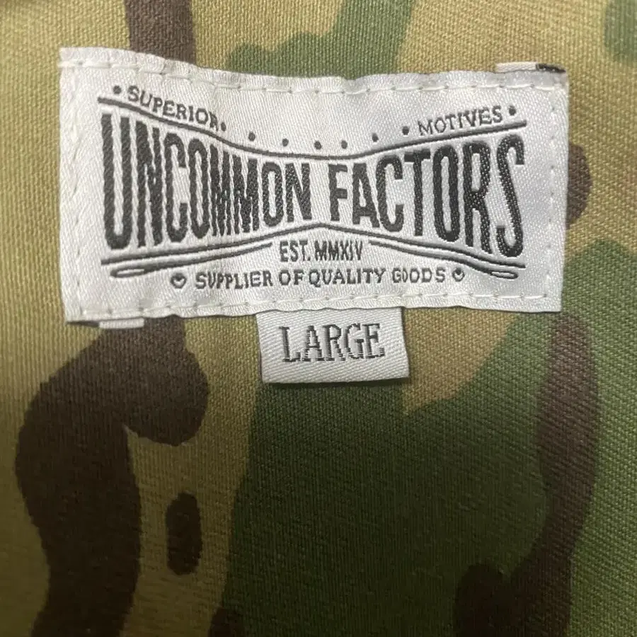 언커먼펙터스 uncommon facters 야상 자켓 카모