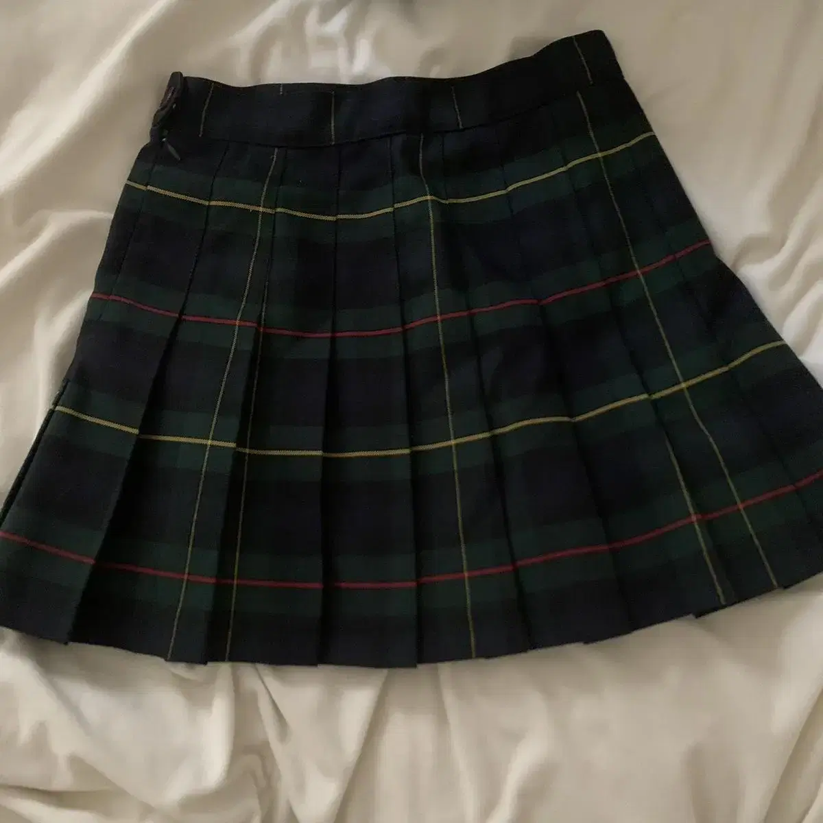 American Apparel Green Check Tennis Skirt xs