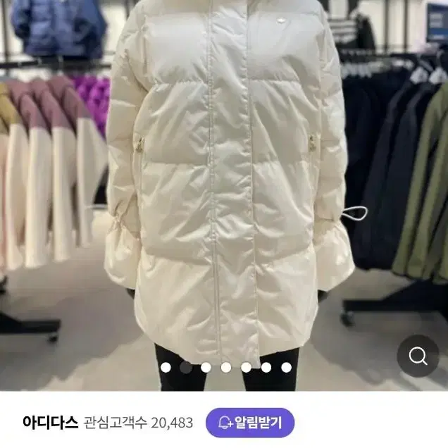 아디다스 패딩(fsh down jkt) 가슴둘레 86cm XS