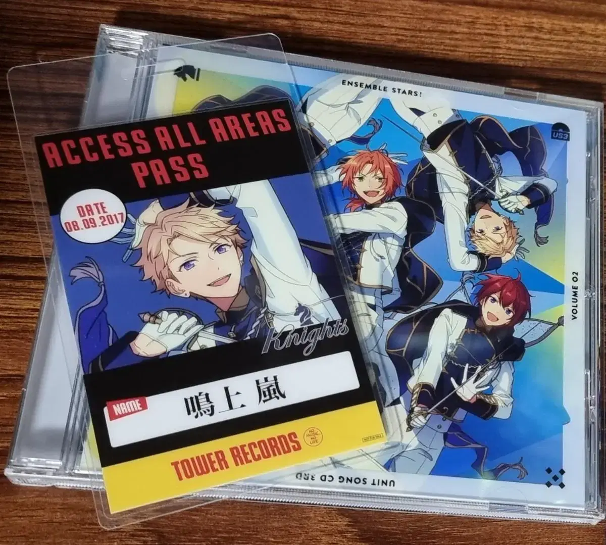 Anstar Knights tower record pre-order benefit Backstage Pass Narukami Arashi (+vahn)