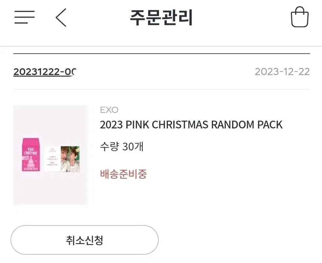 EXO 2023 Pink Christmas Random Pack sealed wts