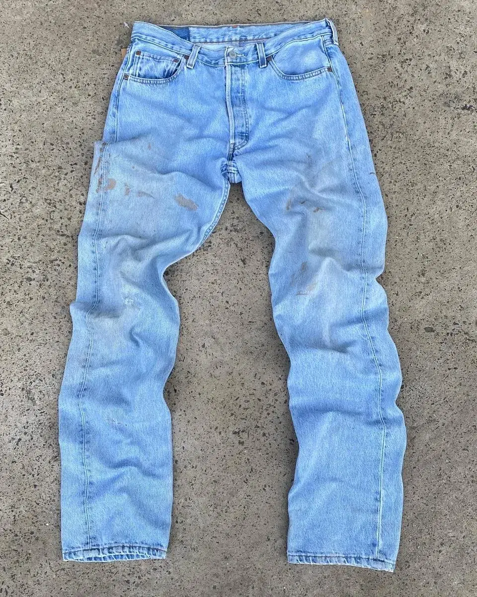 90's Levi's 501 cool stain denim jeans