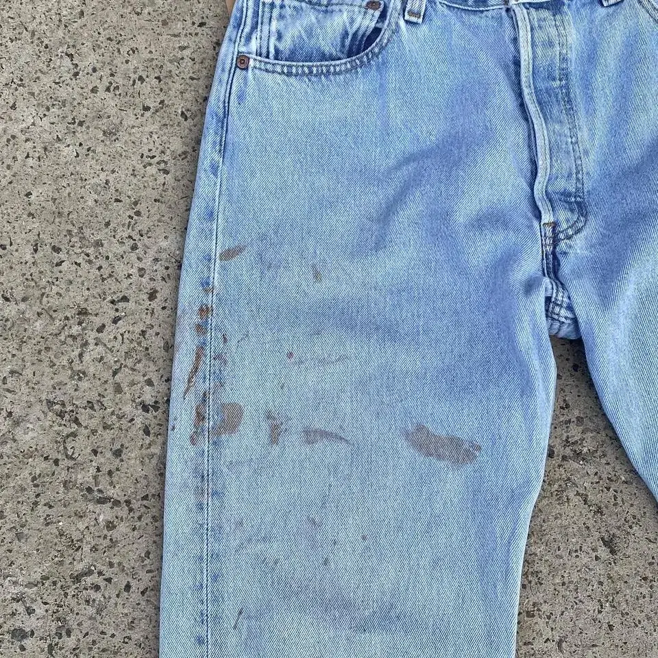 90's Levi's 501 cool stain denim jeans