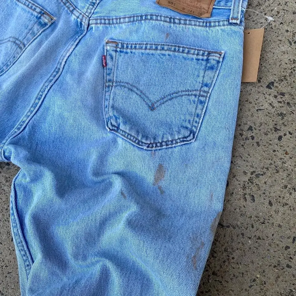 90's Levi's 501 cool stain denim jeans