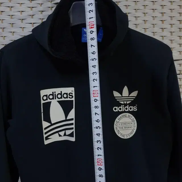 (0332) ADIDAS 아디다스 안감 털 그래픽 후드집업 100 L