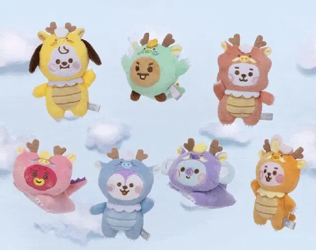 BT21 일본 베이비드래곤 플라잉 마스코트 키링