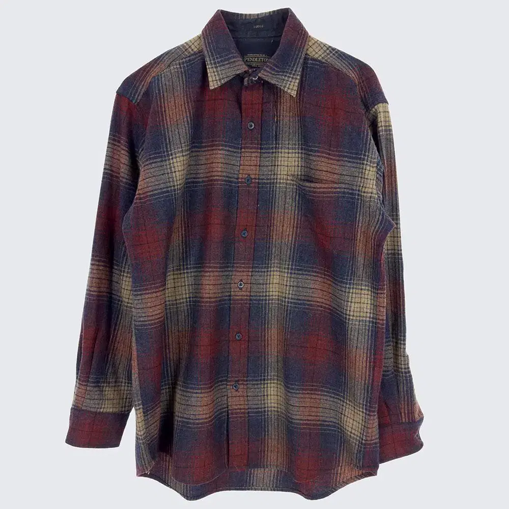 [Men's 105] Pendleton USA Check Shirt Southern Wool Vintage (18663)