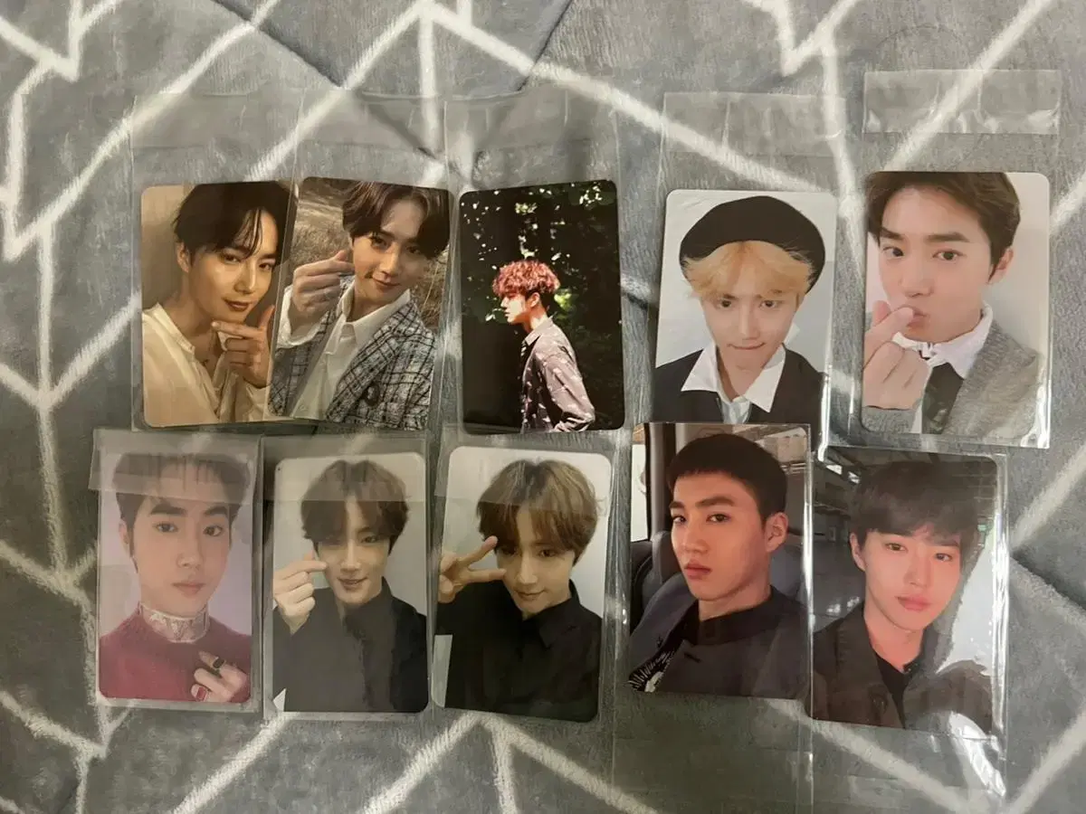 EXO suho kim junmyeon Official photo card photocard 10 pieces bulk sold