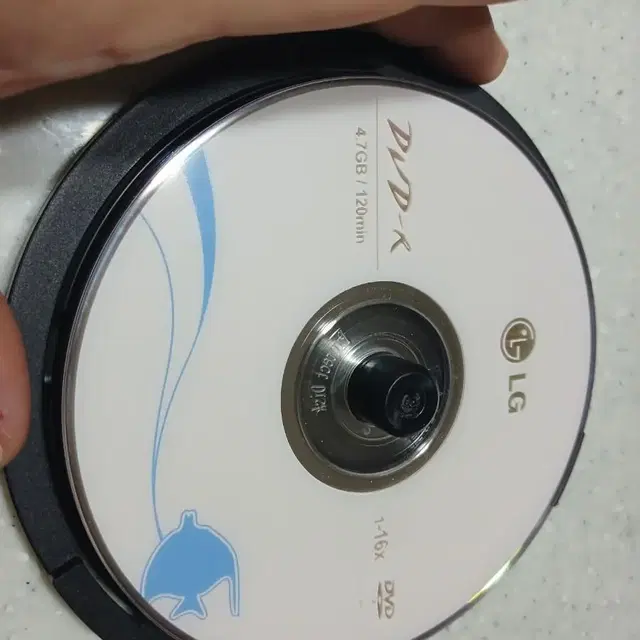 [새것/무료배송] 사용하고 남은 엘지 4.7G 공DVD-R 7장