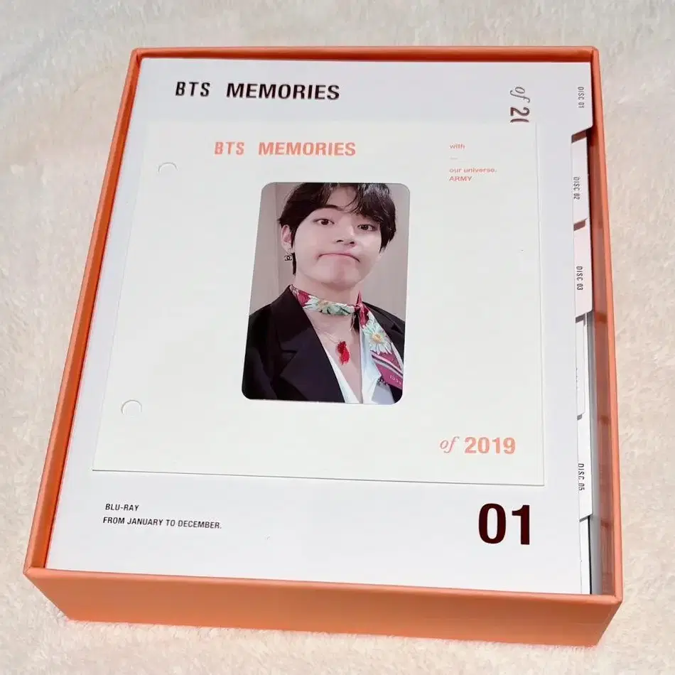 방탄소년단 뷔 태형 2019 메모리즈 블루레이 포카 굿즈