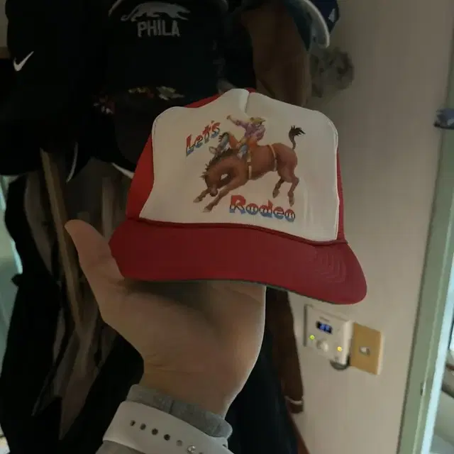 VTG Lets rodeo bucking bronco truckerhat