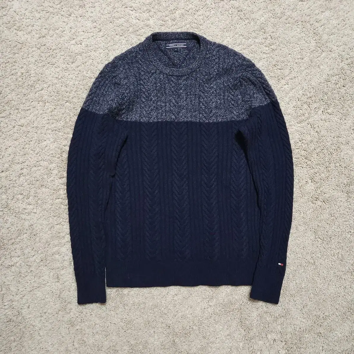 Tommy Cable Wool Knit M