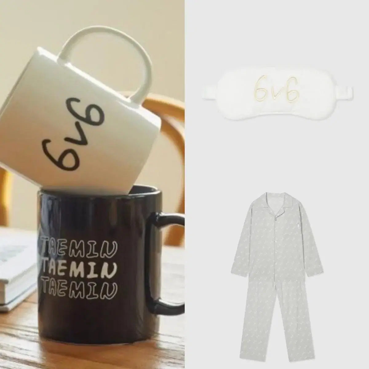 Shinee taemin spao mugs, eye patch, pajamas