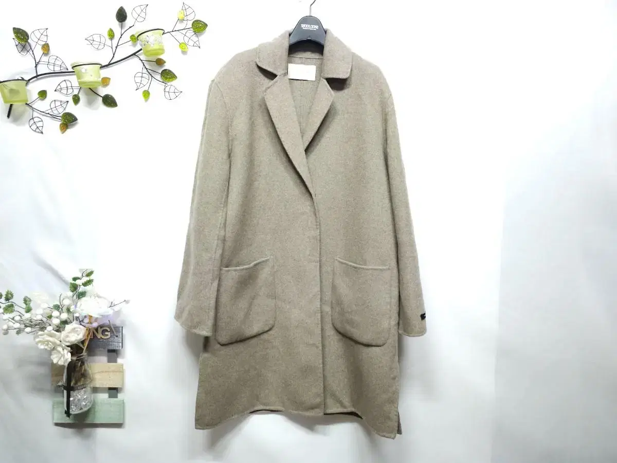 1920_Patterned Basic Overfit gaeul Long Coat Size 66-77