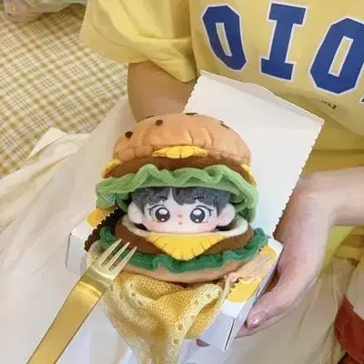 10cm 햄버거 옷 인형옷