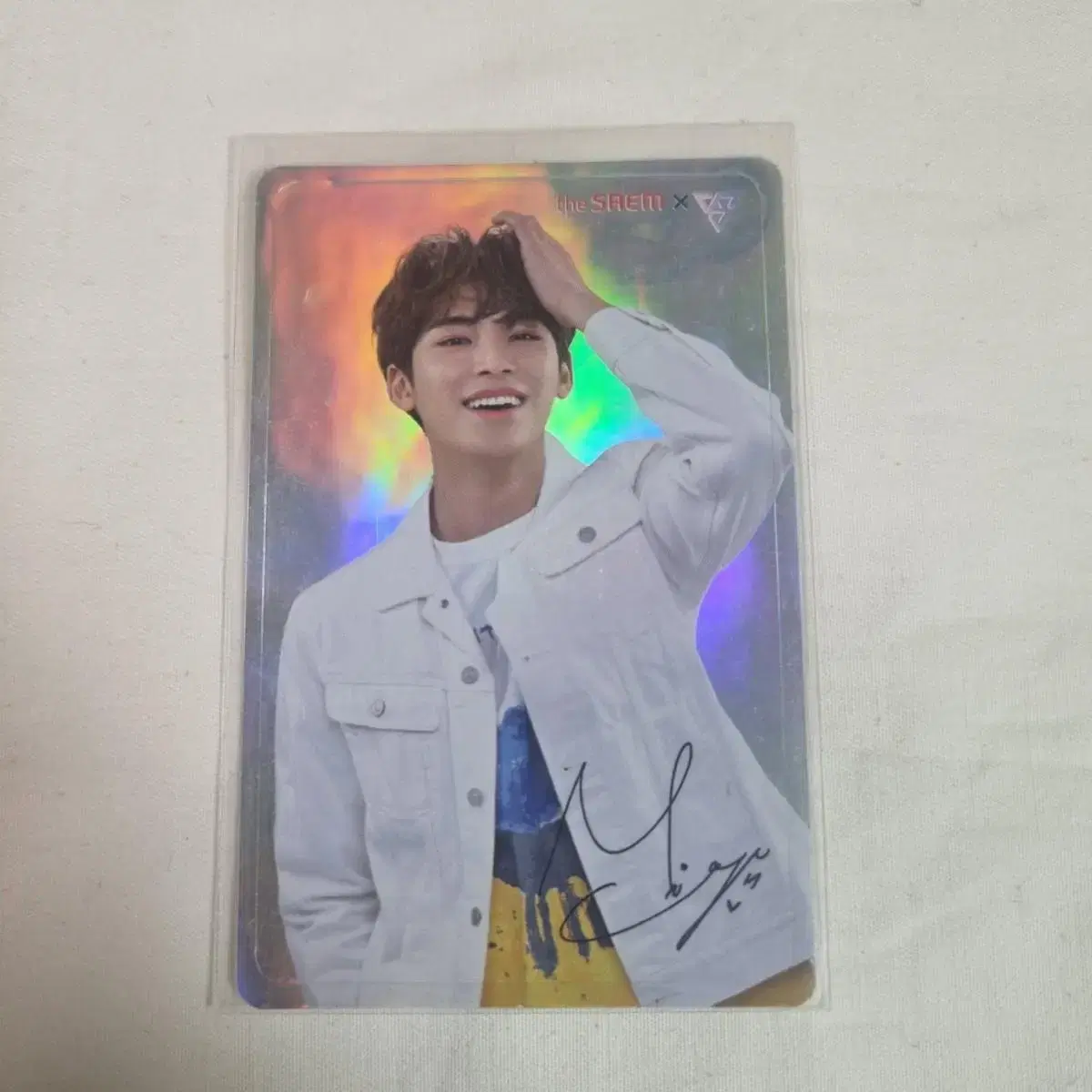 Seventeen mingyu The Sam hologram photocard sticker sell WTS