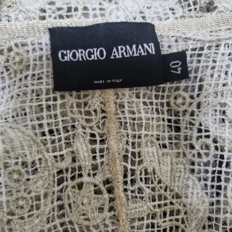 조르지오 아르마니 금사 레이스 자켓 가디건 GIORGIO ARMANI