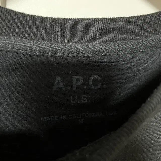 [M] 아페쎄 A.P.C LA 로고 크루넥