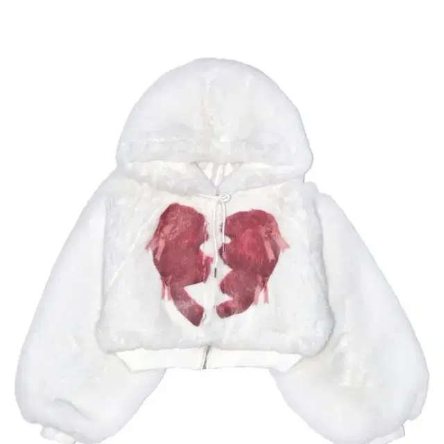 Kater Broken Heart Fluffy Hooded Jacket