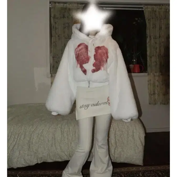 Kater Broken Heart Fluffy Hooded Jacket