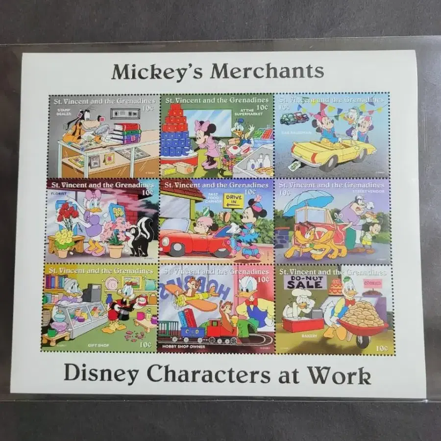 미키마우스 상점 우표Mickey's Merchants