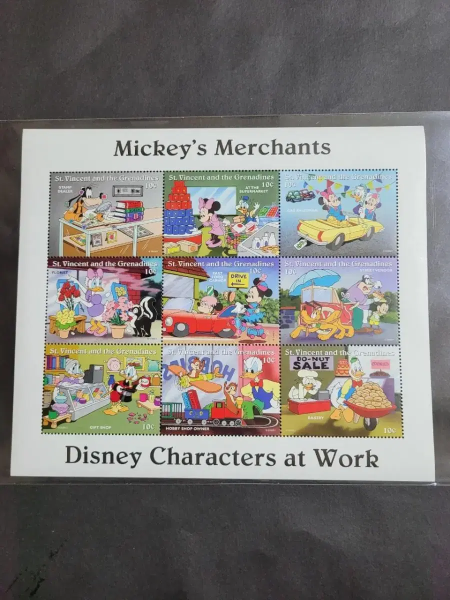 미키마우스 상점 우표Mickey's Merchants