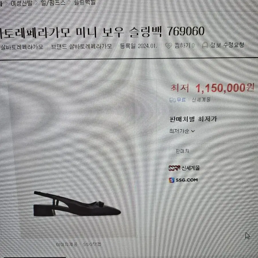 페라가모 미니 바라리본 구두