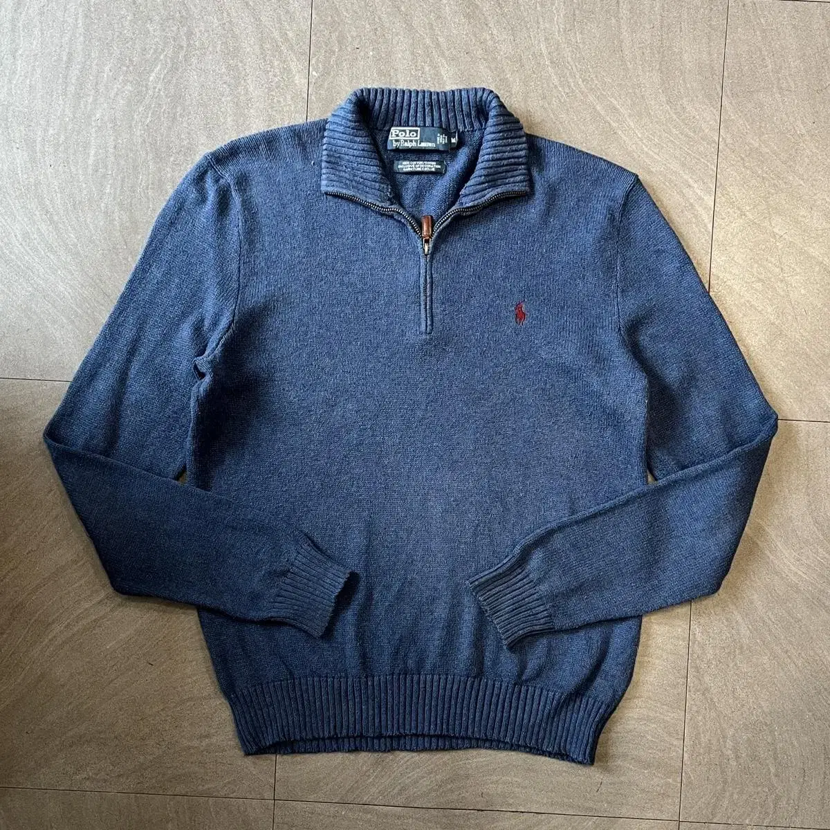 Polo Genuine bloo Harvey Cotton Vahn Zip-Up Knit