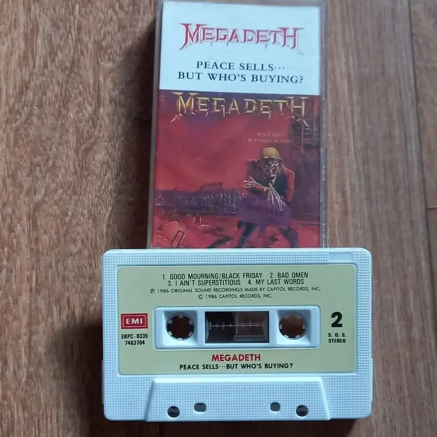 Megadeth 메가데스 카세트테이프