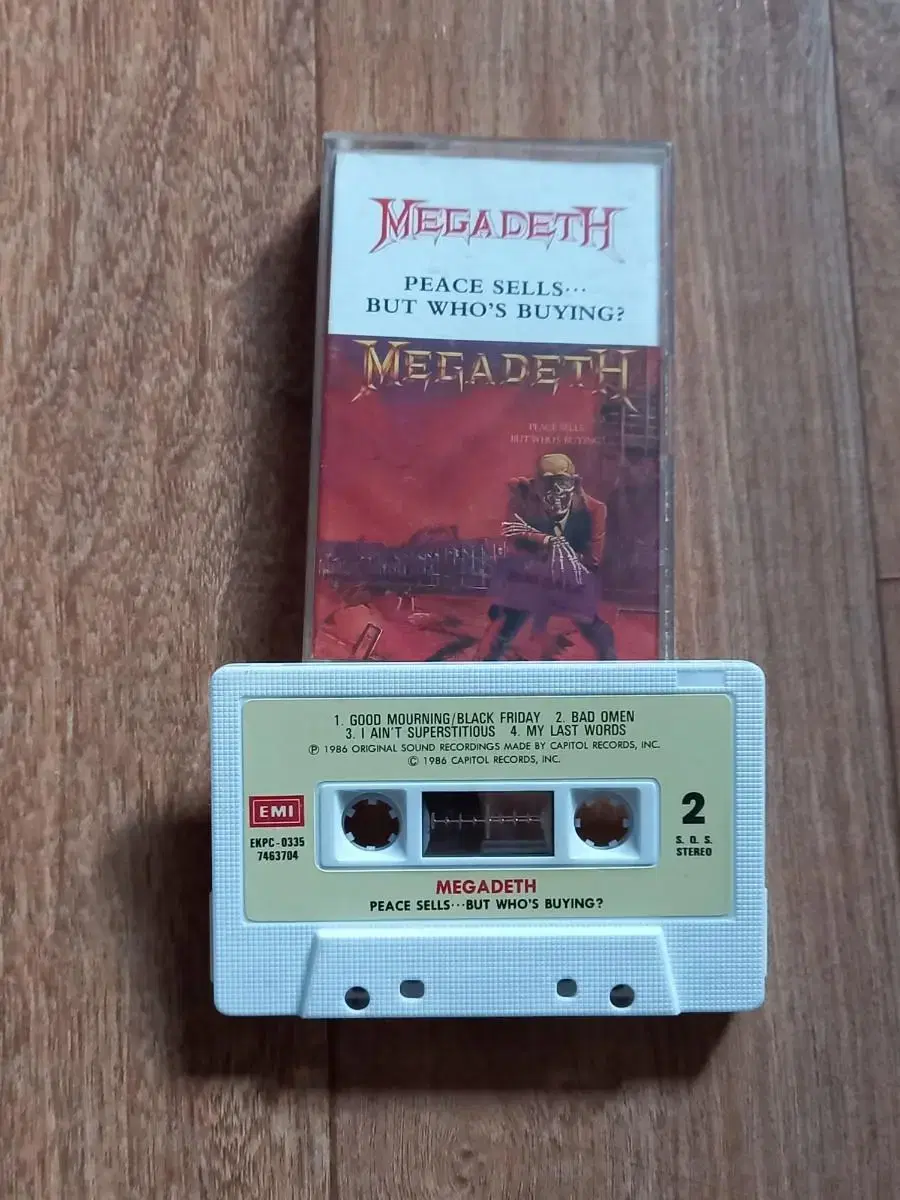 Megadeth 메가데스 카세트테이프