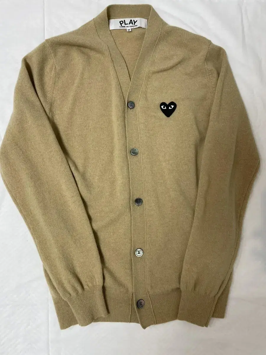 M] Comme des Garçons Song Black Waffen Ochre Cardigan