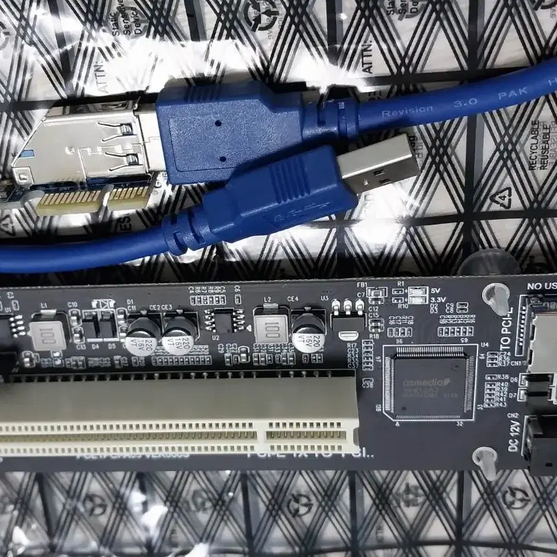 PCI 컨버터 ASMedia ASM1083 컨트롤러 PCIe to PCI