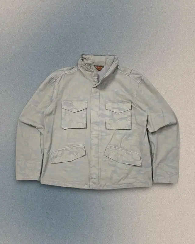 vintage camouflage utility jacket