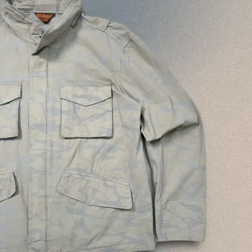 vintage camouflage utility jacket