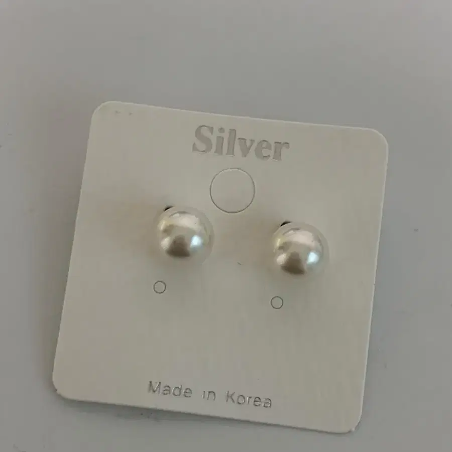 Silver925 은침 진주 귀걸이