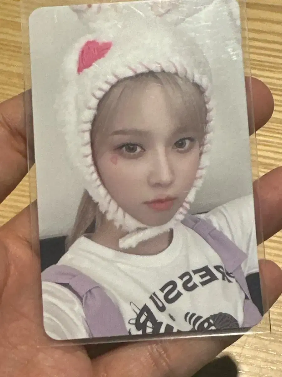 aespa winter ratuchot tc rabbit photocard