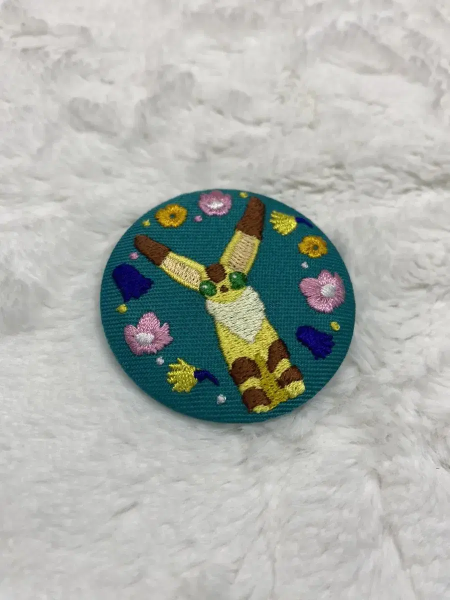 Ghibli Embroidered Can Badge