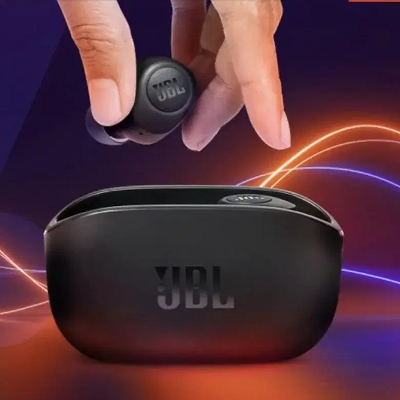 JBL 블루투스 이어폰 WAVE 100TWS 블랙색상 삼성정품