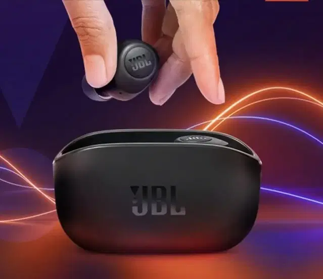 JBL 블루투스 이어폰 WAVE 100TWS 블랙색상 삼성정품