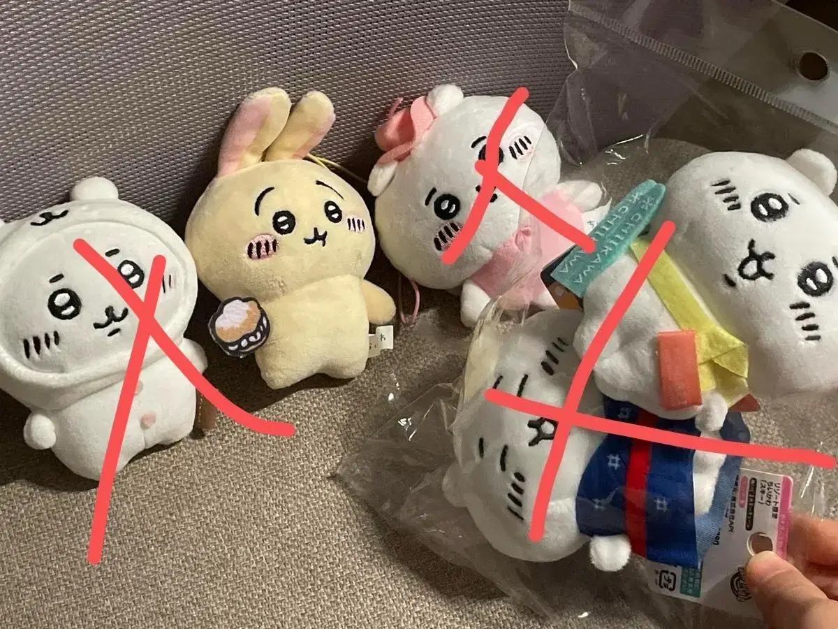 일괄가격) 치이카와 요정 농담곰 스키 치이카와 우사기 빅 누이