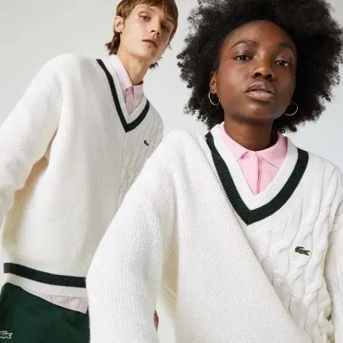 라코스테 LACOSTE V넥 스웨터 니트